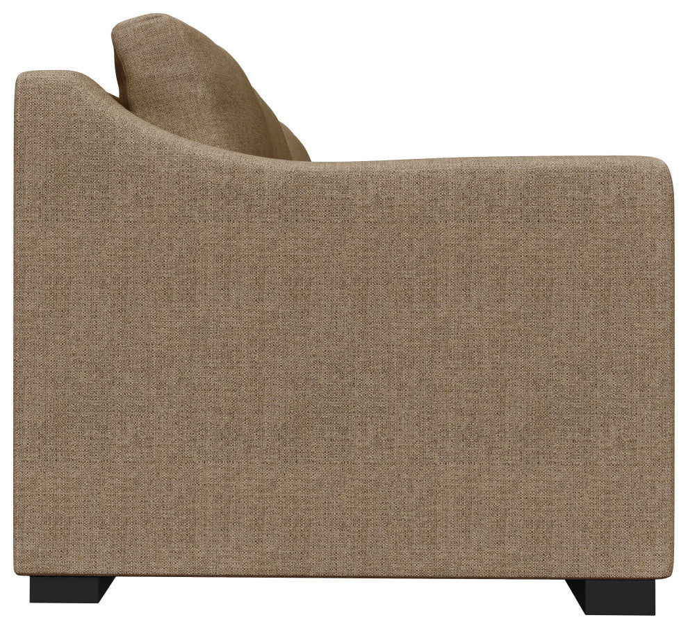 Nativa Interiors Ashley 95" Sofa, Brown, Depth: Deep Plush