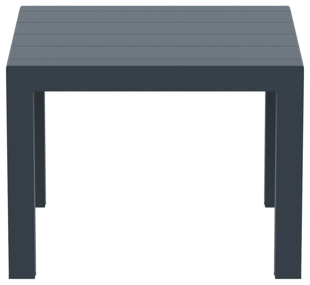 Compamia Vegas 39"-55" Extendable Dining Table, Wicker Dark Gray