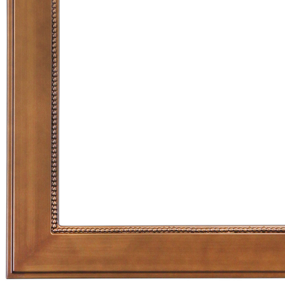 Yvonne Framed Mantel Mirror, Crescent Cathedral, 42.4"x31.4", Autumn Bronze