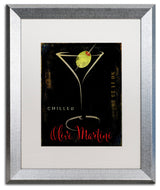 Color Bakery 'Olive Martini II', Silver Frame, White Mat, 16x20