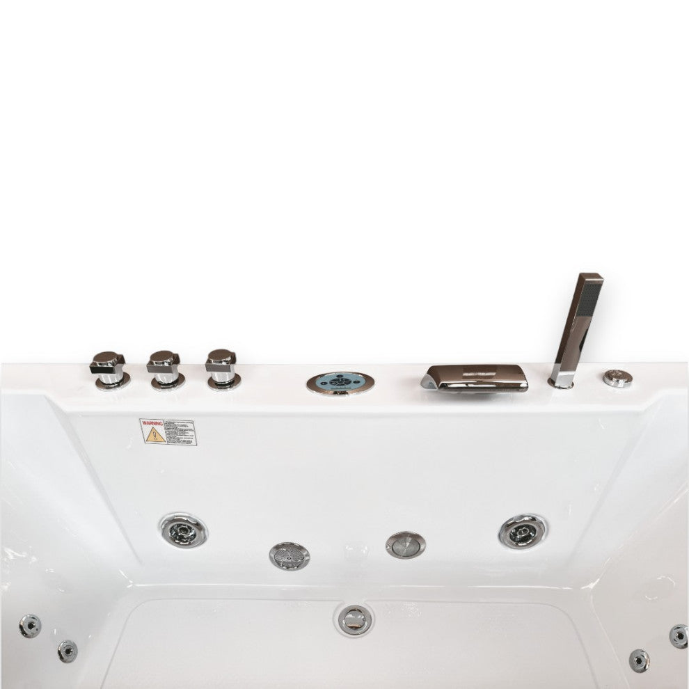 Whirlpool Bathtub 71"x36" Hot Tub Double Pump With Heater, Harmony