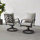 Otto 2Pc Swivel Outdoor Dining Chair Set, 2 Swivel Chairs