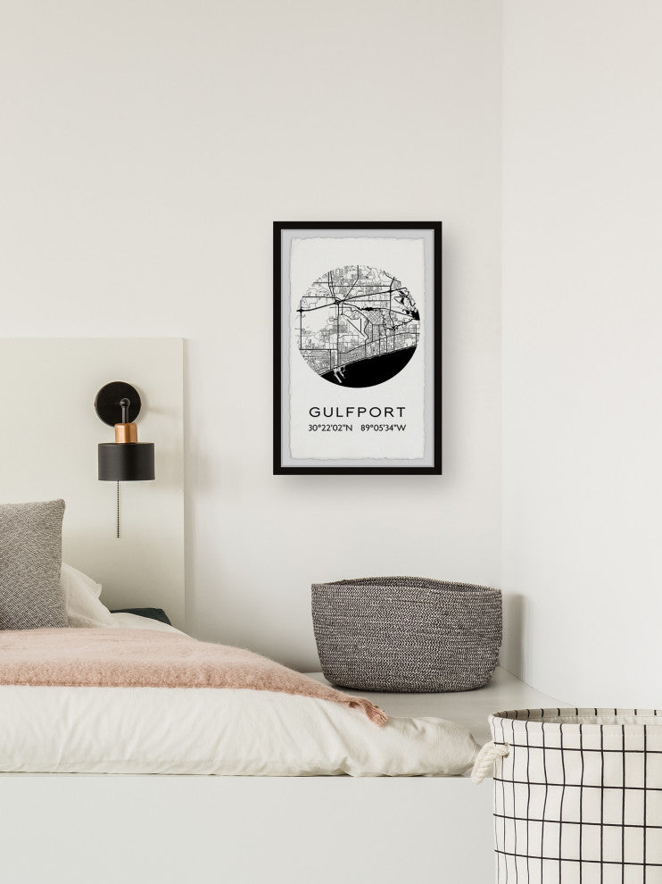 "Gulfport" Framed Painting Print, 24x36