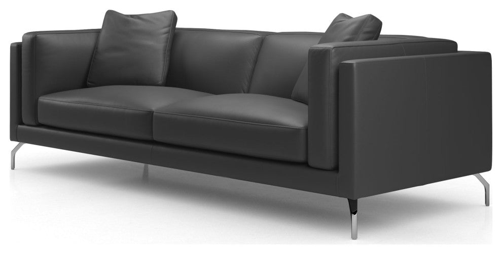 Reade Sofa, Graphite Leather