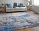 Weave & Wander Adelmo Abstract Contemporary Rug, Multi/Ivory, 6'7"x9'6"