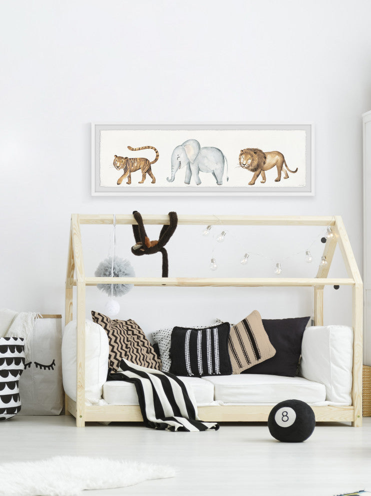 "Follow Me Guys" Framed Painting Print, 45x15