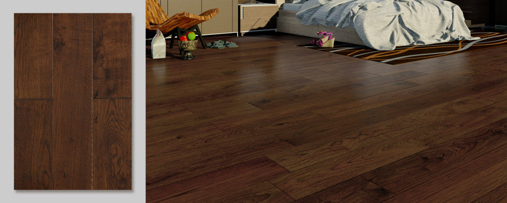 European Oak Rosewood 1/2"X7"Xrandom Length Hardwood Flooring(25.26 Sqft/Box)