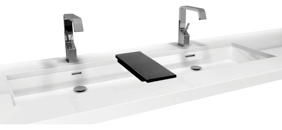 Cube Collection Vessel Sink, WETMAR BIO 48"x 15" Matte White