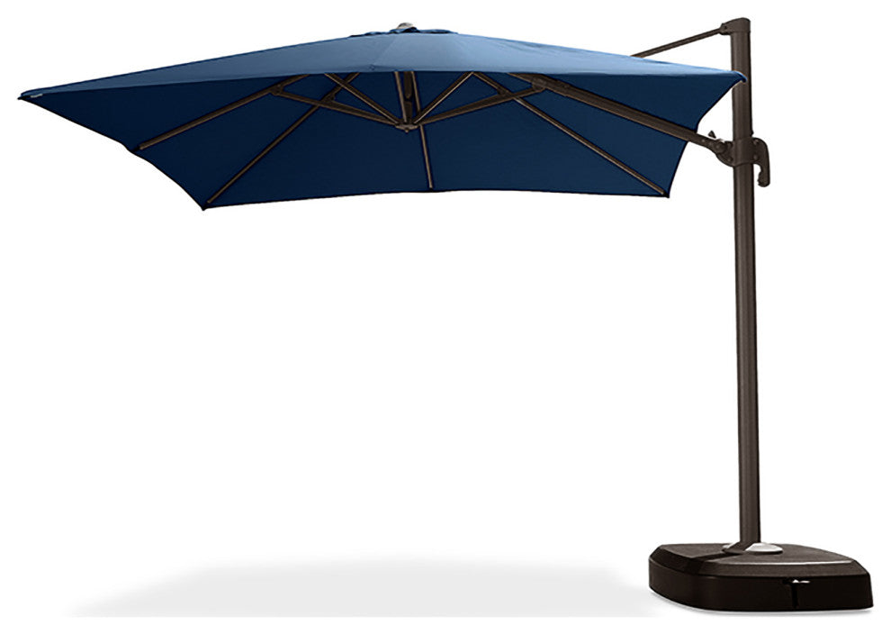 Portofino Comfort Sunbrella Outdoor Patio 10ft Resort Umbrella, Laguna Blue