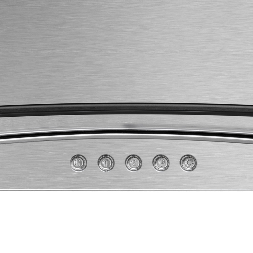 Streamline 36" Alfonso Convertible Wall Mount Range Hood, Stainless Steel