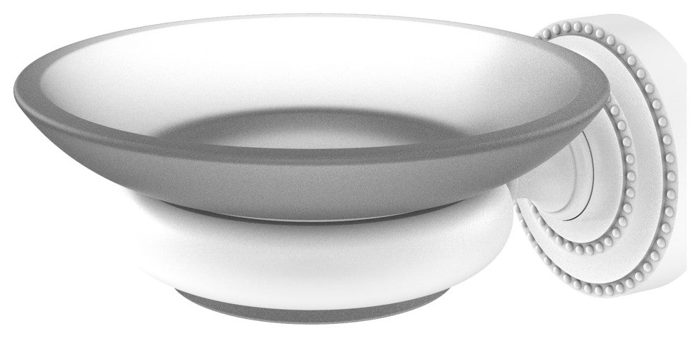 Dottingham Wall Mounted Soap Dish, Matte White