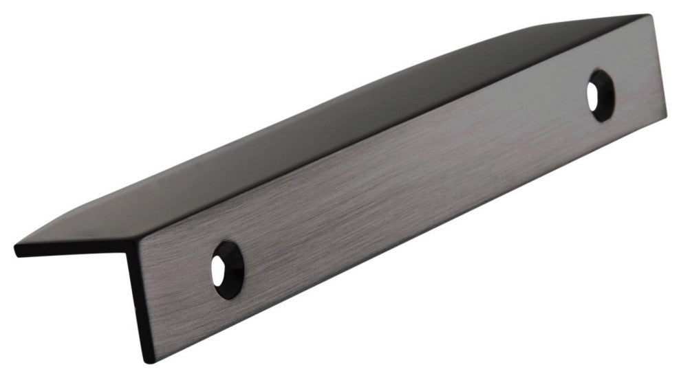 Amerock Aloft Cabinet Edge Pull, Black Chrome, 4-3/16" Center-to-Center
