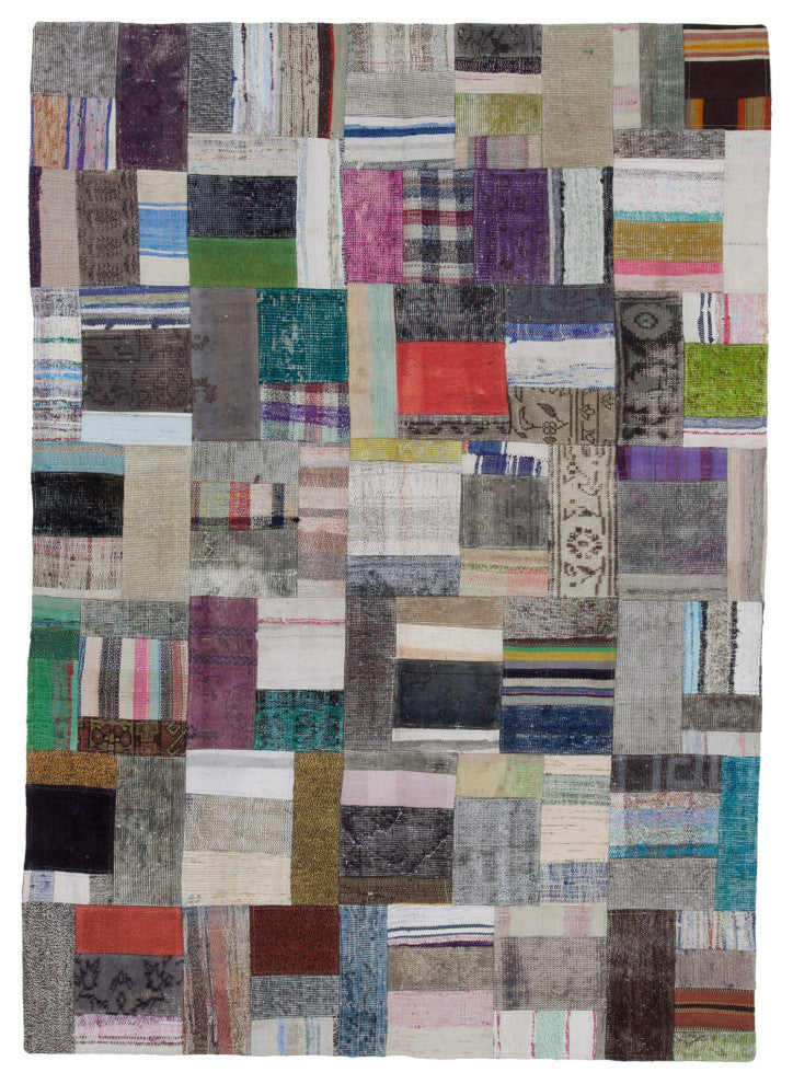 Rug N Carpet - Handmade Oriental 5' 7'' x 7' 10'' Vintage Patchwork Kilim Rug
