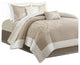 Harbor House Coastline Coastal Coral Seaside 6-Piece Comforter Set, Taupe, King