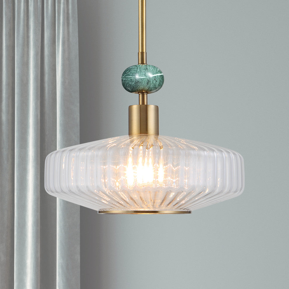 UT-21563 Uttermost Giovane Antique Brass 1 Light Pendant