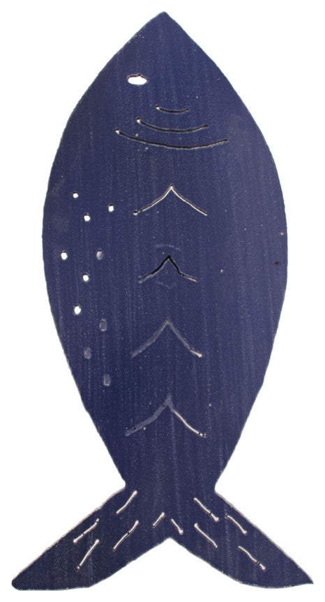 Weathered Morning Jewel Drink Table With Fish Top