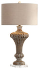 New Uttermost Treneece Aged Pecan Lamp