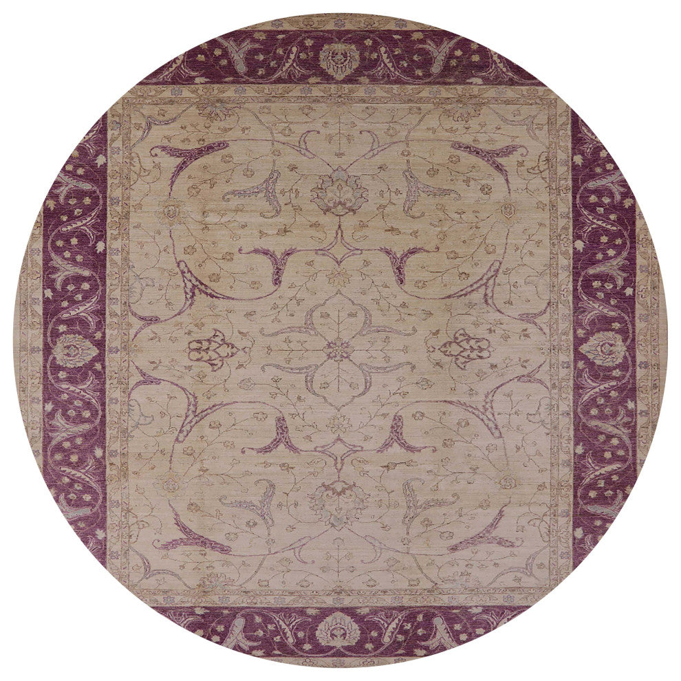 Ahgly Company Indoor Round Mid-Century Modern Area Rugs, 4' Round