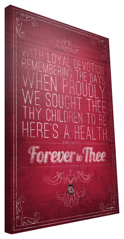 USC Gamecocks Song Canvas Print, 16"x24"