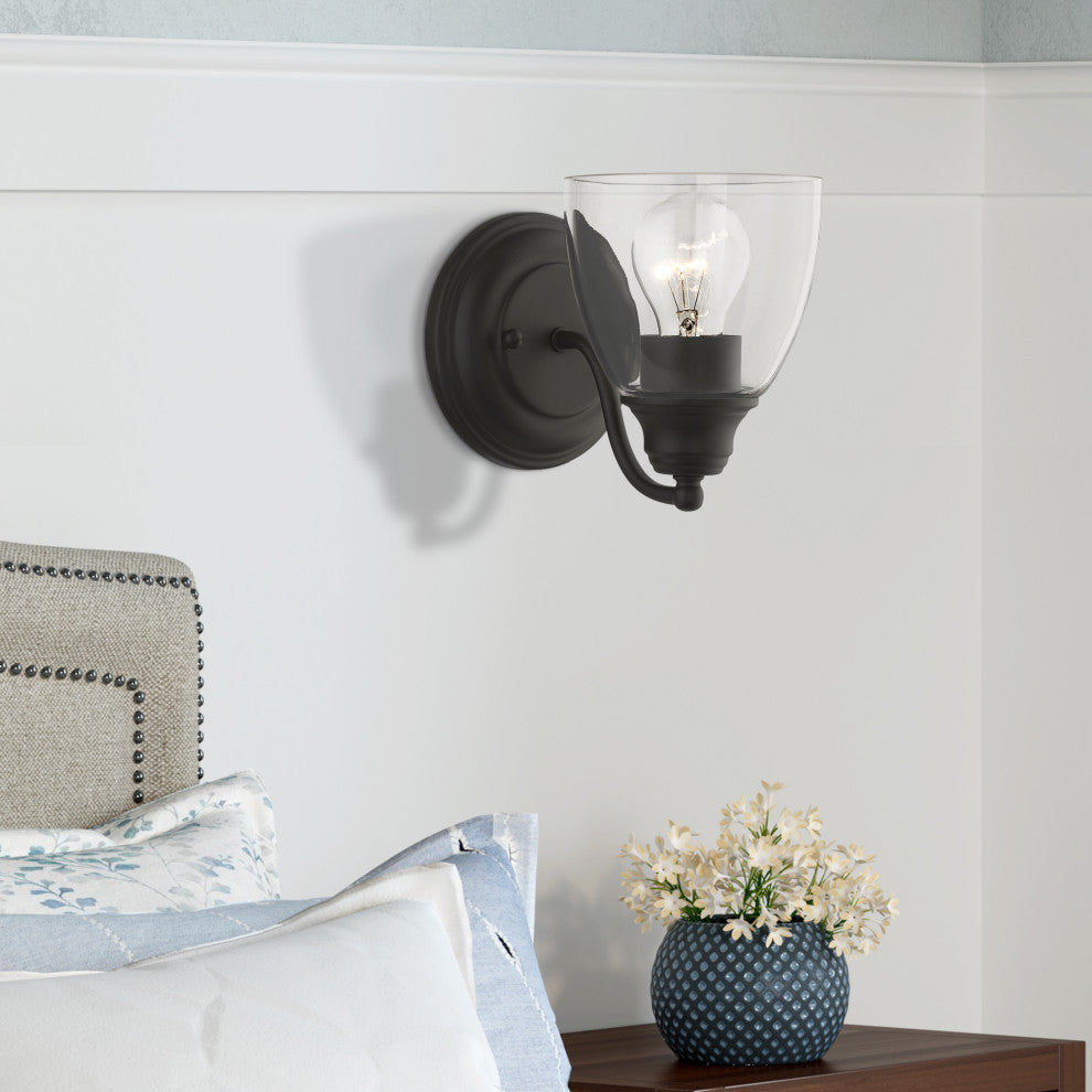 Montgomery 1 Light Black Vanity Sconce