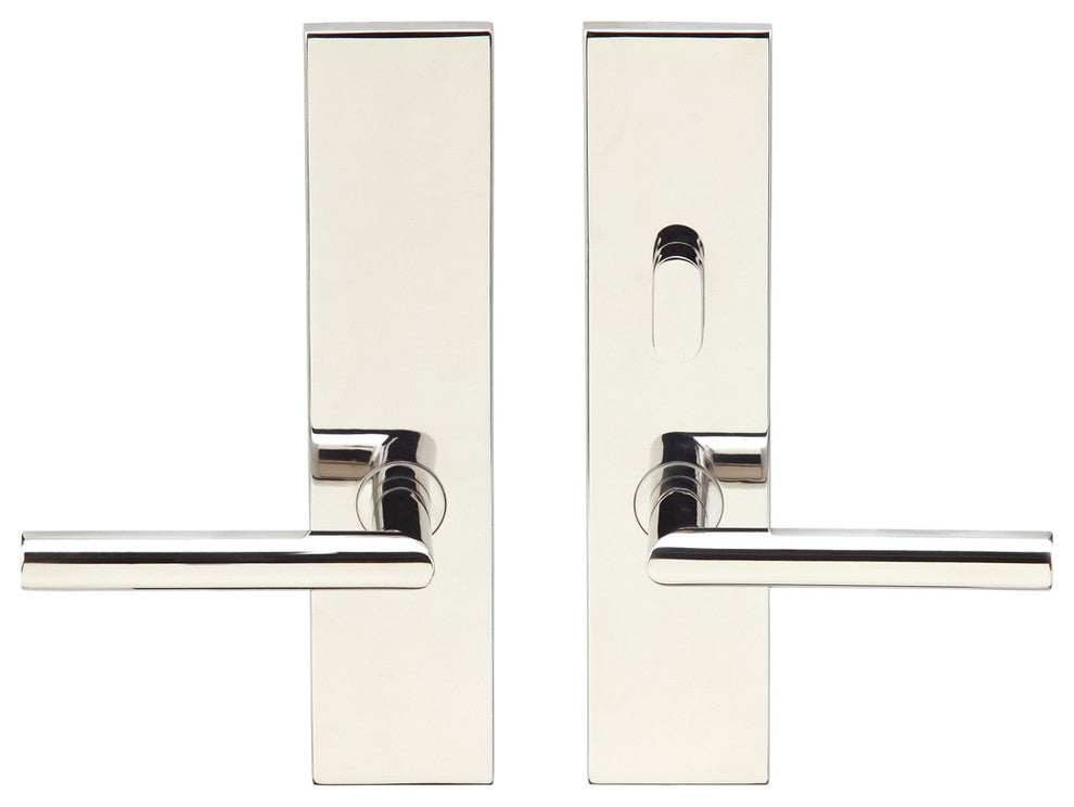 Frankfurt Lever, Tubular Passage With Privacy Bolt, Right Hand, 2-3/8" Backset