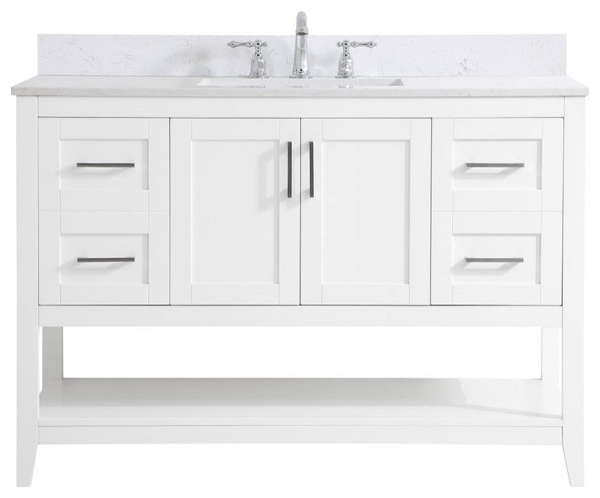 Elegant Decor Aubrey Bathroom Vanity White