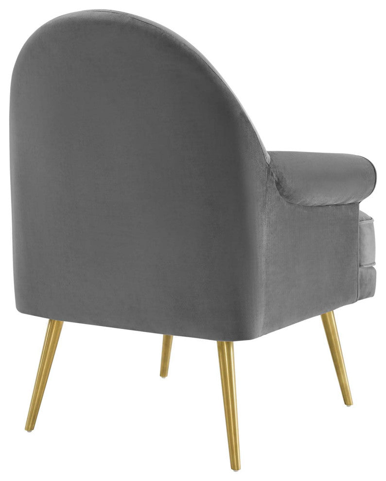 Revive Tufted Button Accent Performance Velvet Armchair