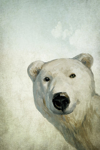 "Hello from Alaska" Painting Print on Wrapped Canvas, 24"x36"