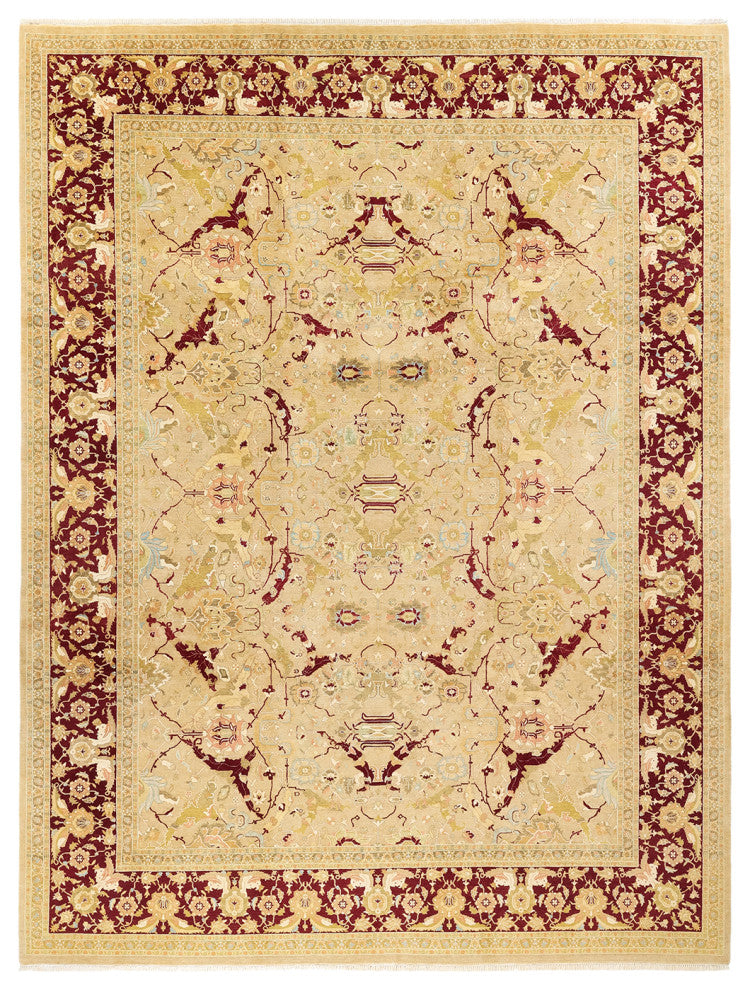Liliana, One-of-a-Kind Hand-Knotted Area Rug Yellow, 9'2"x12'1"