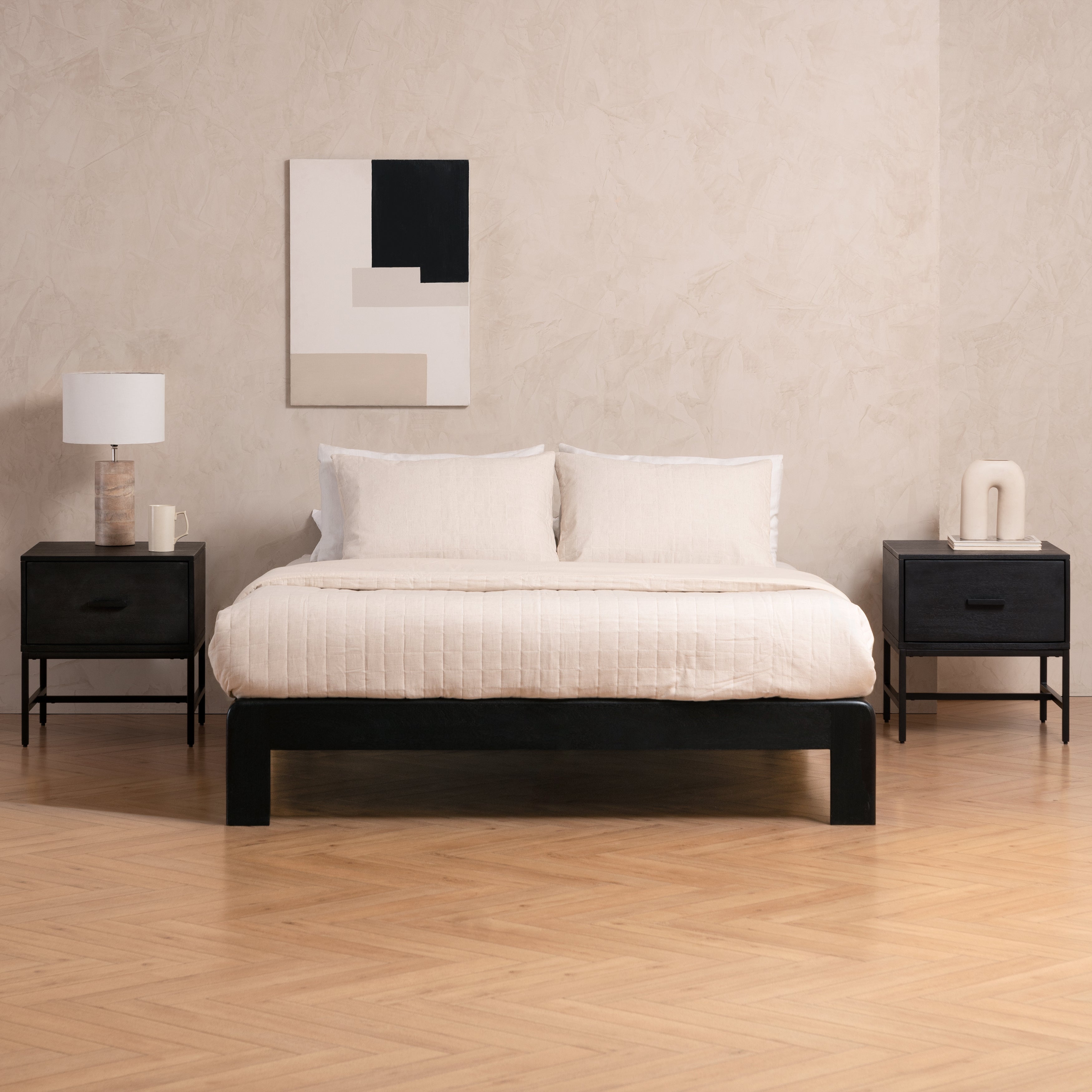 Eden Night Stand Table, Black