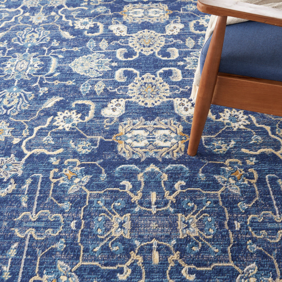 Nourison Grafix 7' x 10' Navy Vintage Indoor Area Rug