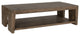 Troy Oak Coffee Table, Antique Brown