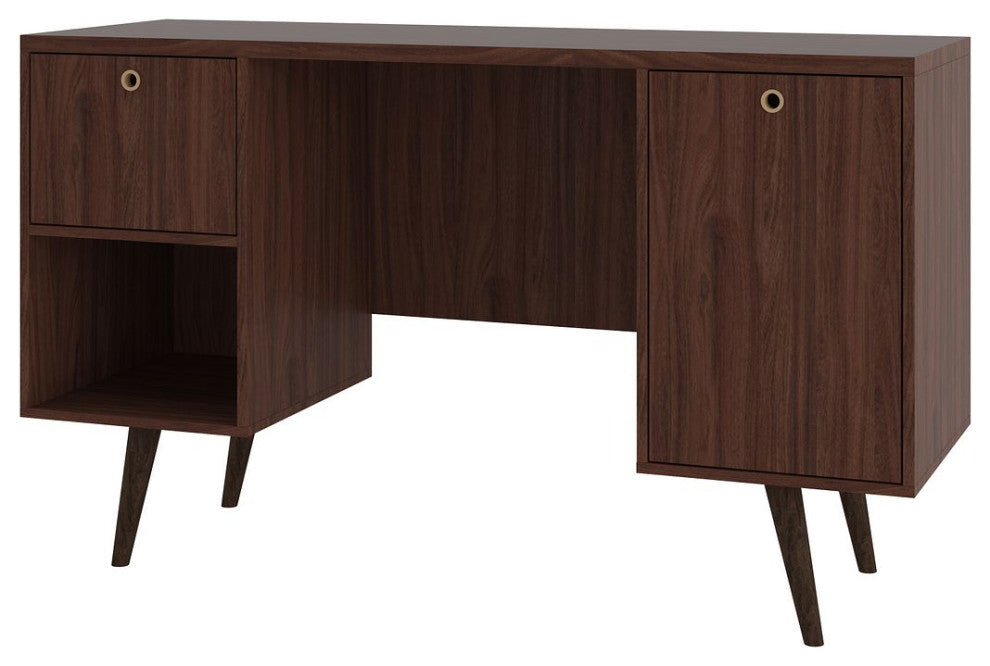 Edgar Office Desk, Dark Brown