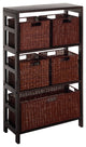 Winsome Wood 92625 Leo Decorative Storage Cabinet with Baskets
