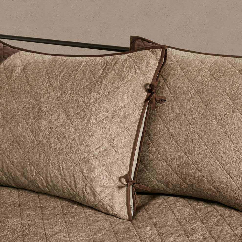 Madison Park Boone 6 Piece Reversible Daybed Cover Set, Brown