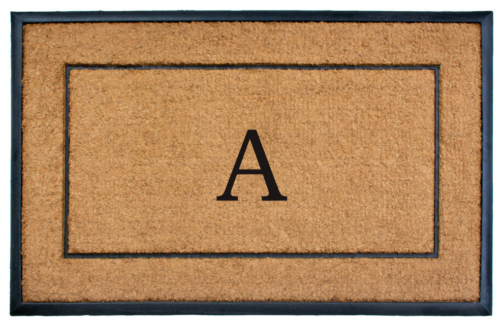 Calloway Mills The General Monogram Doormat, 30"x48", Letter A