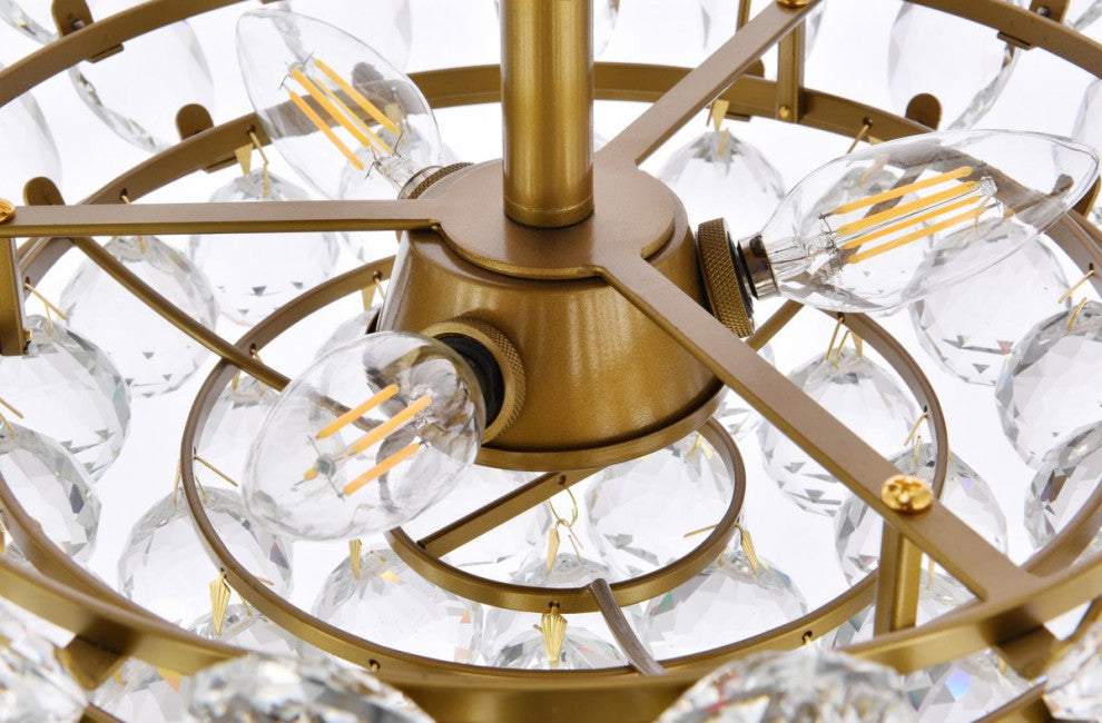 Eleana 16" Pendant, Brass