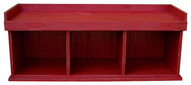 Cubby Bench, Red