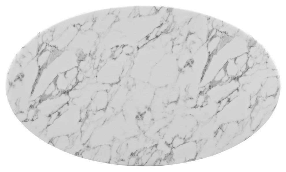Modern Contemporary Kitchen 54" Dining Table White