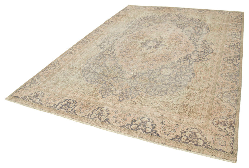 Rug N Carpet - Handwoven Oriental 7' 4'' x 10' 4'' Distressed Area Rug