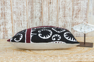 Rozi Bukhara Suzani Lumbar Pillow