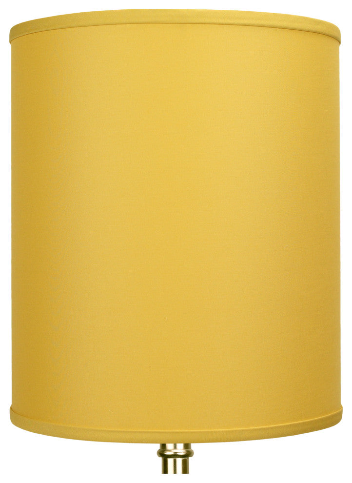 Fenchel Shades 12"x12"x14" Drum Lamp Shade, Linen Curry