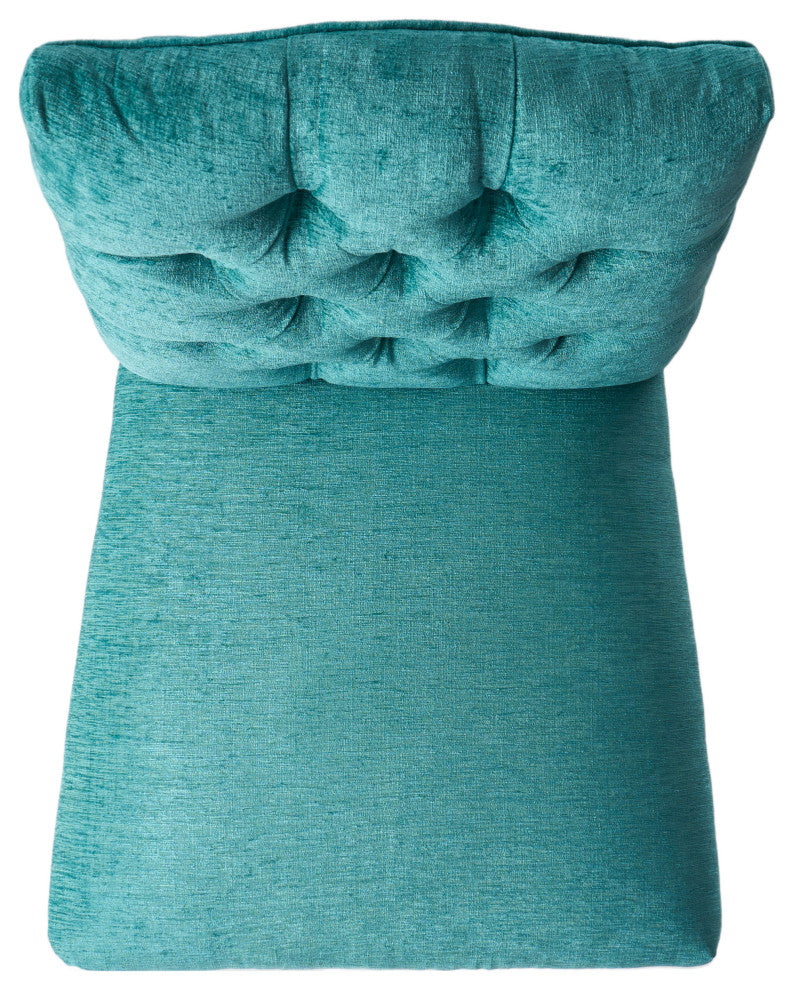 GDF Studio Clark Soft Fabric Dining Chairs, Set of 2, Teal Green