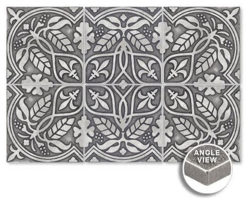 6"x6" Harvest Backsplash, Bronze, Set of 6
