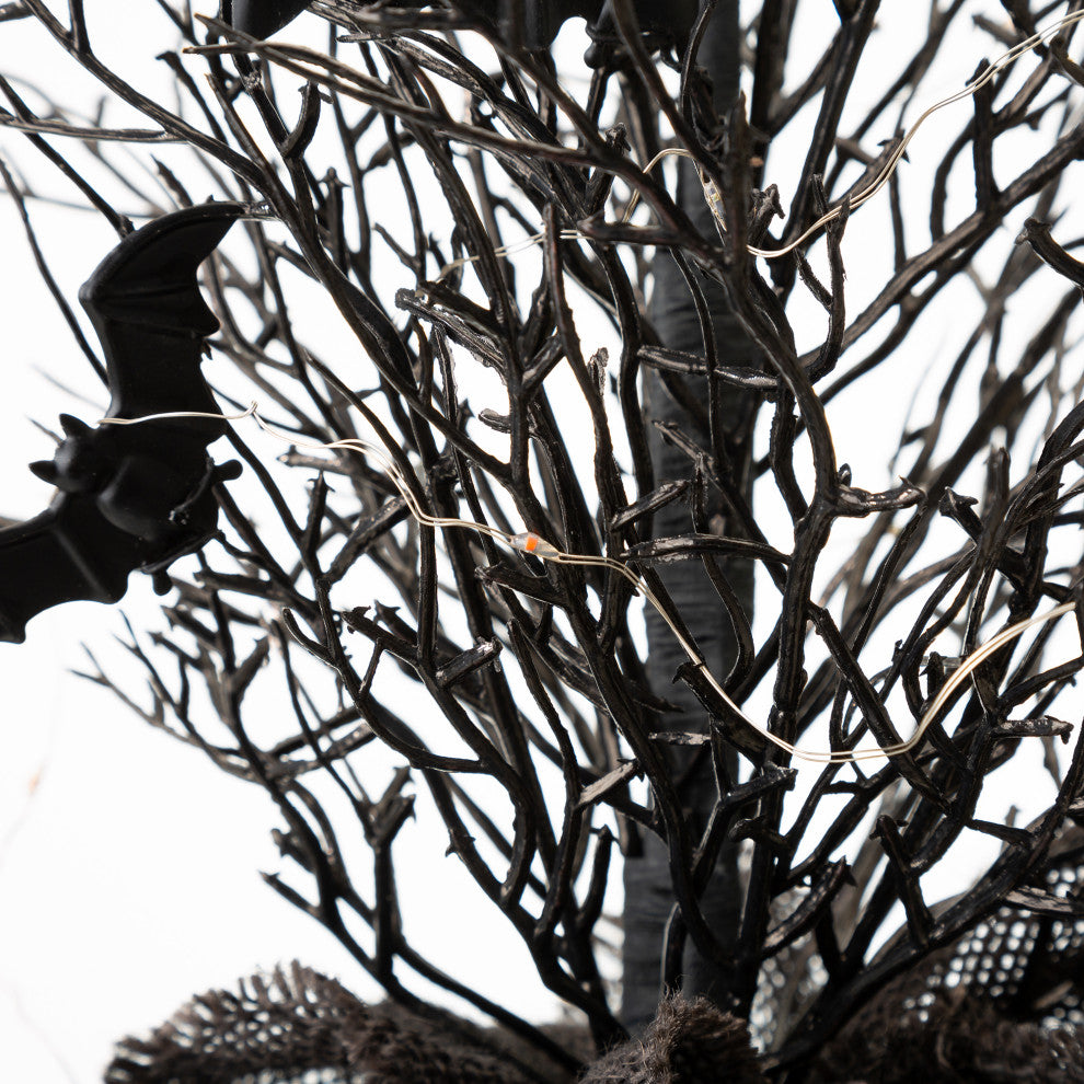 20"H Halloween Lighted Bats Table Tree Decor