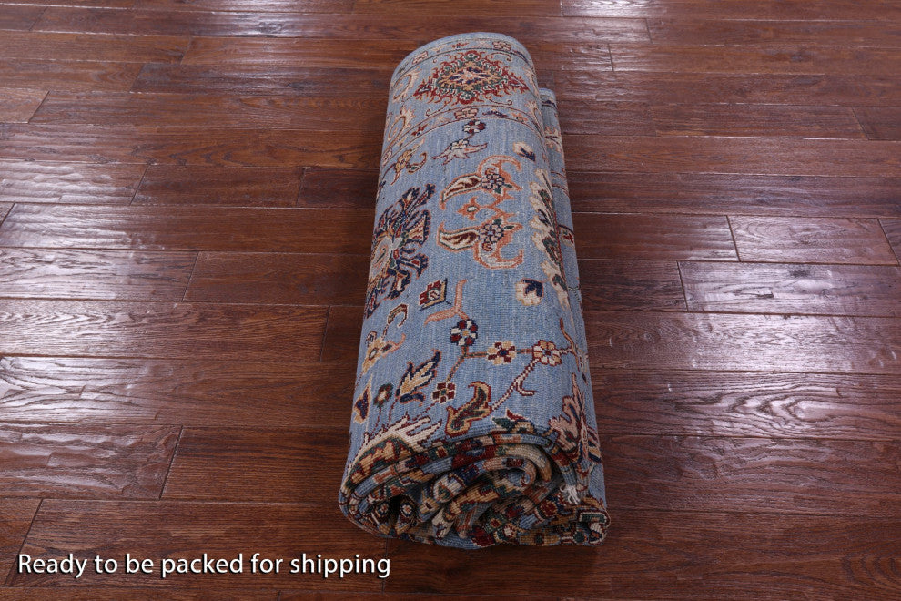 6' 10" X 10' 0" Hand-Knotted Persian Tabriz Wool Rug Q11316
