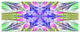 Extraordinary Fractal Light Green Art, Abstract Canvas Print, 83"x32", 7 Panels