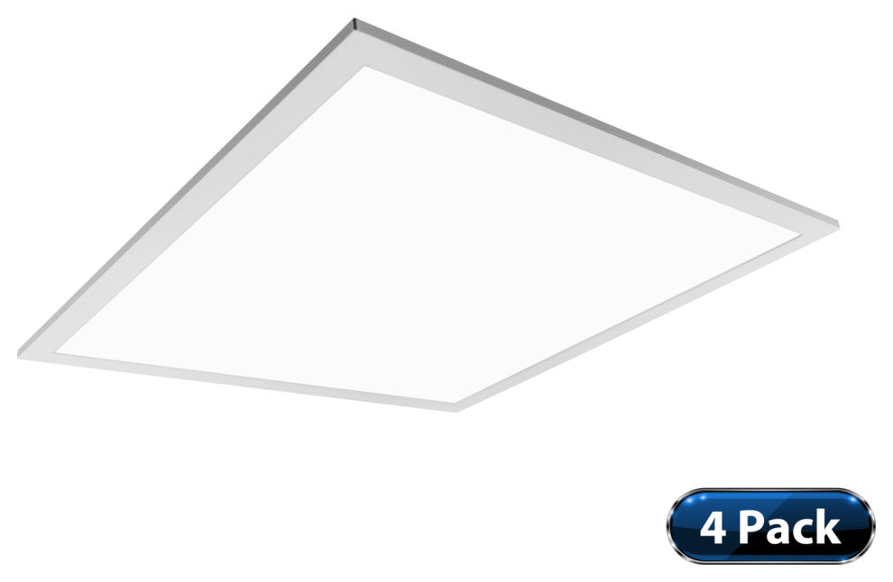 TGLS2 Series Double Select 2x2 Backlit LED Troffer, 4 Pack