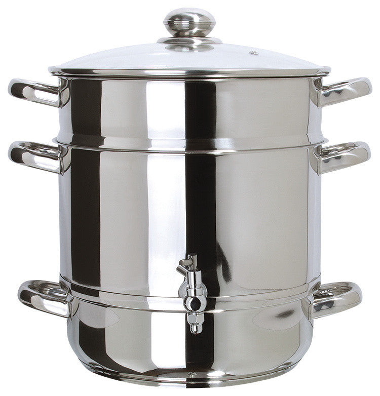 Euro Cuisine Stainless Steel Stove Top Steam Juicer