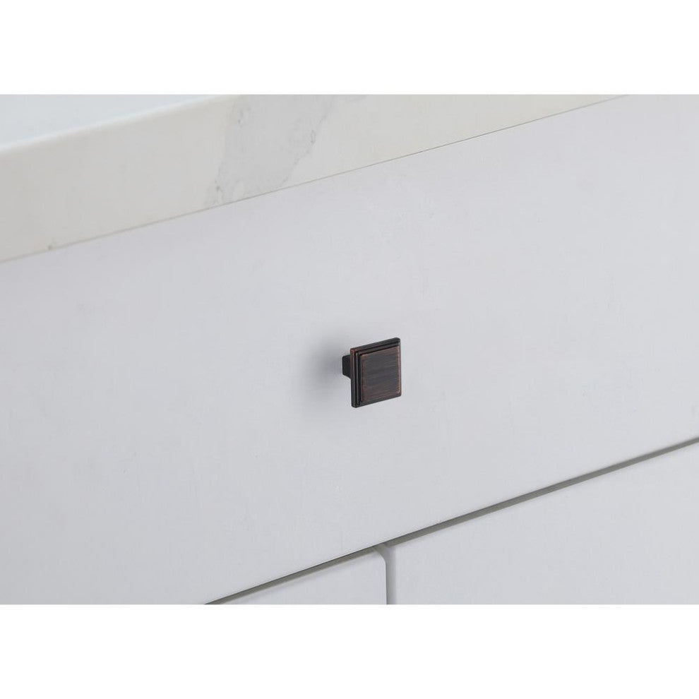 Wilow 1 Oil-rubbed Bronze Square Knob Multipack (Set of 10)